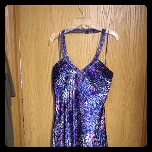 Multicolored semi formal dress
